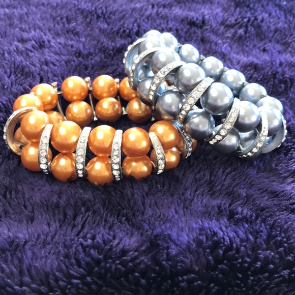 Jewelry - Lot of 2 chunky stretch bracelets